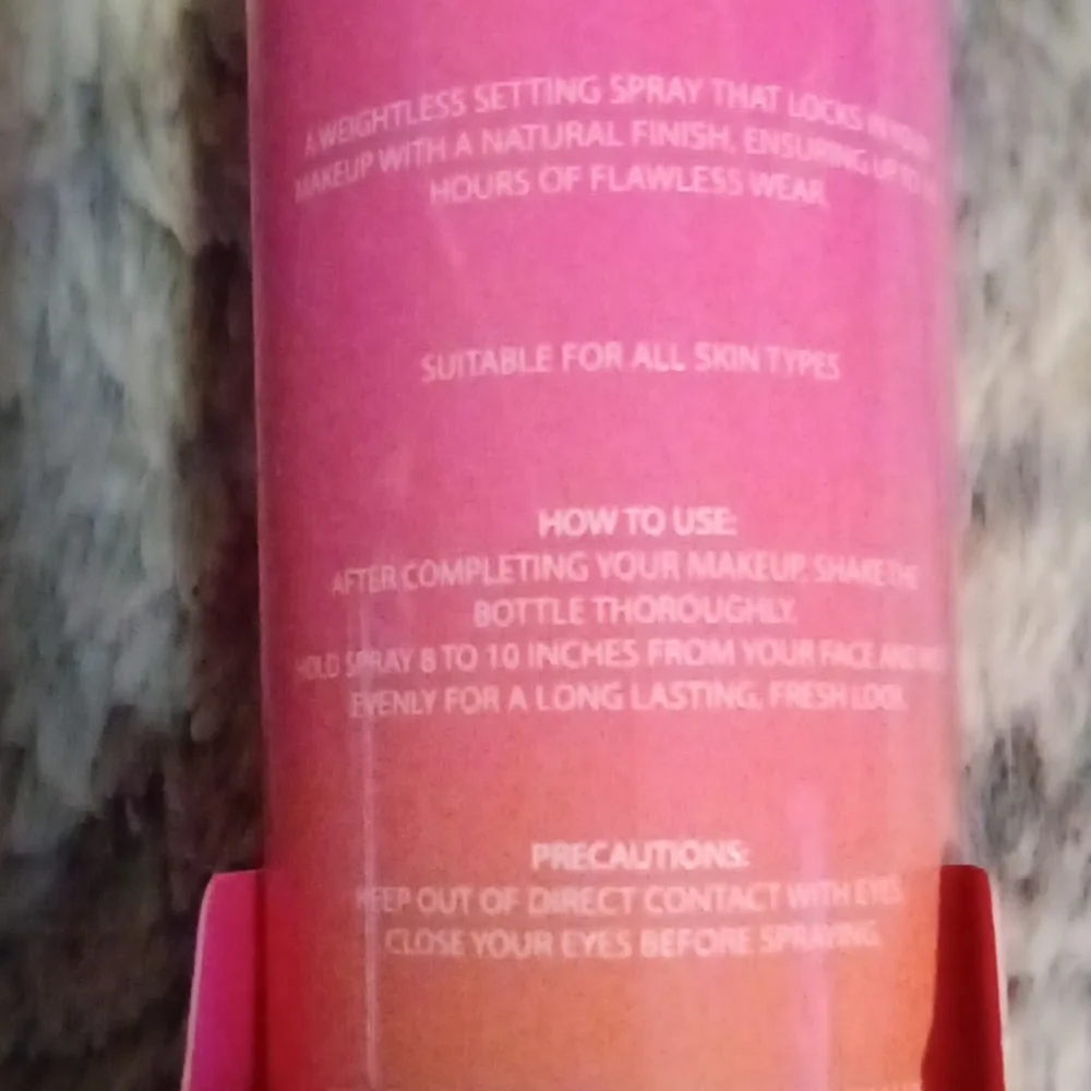 Ace Beaute Pink and Orange Setting Spray